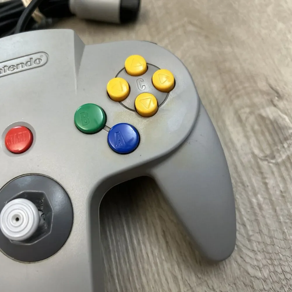 Official Nintendo 64 Controller Authentic OEM Gray N64 NUS-005 Works Loose Stick